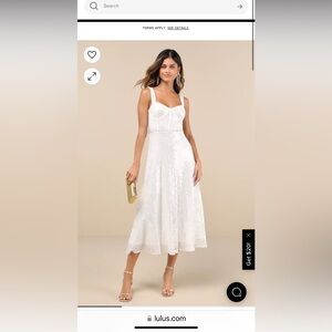 Lulu’s white sequin dress, nwt